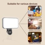 1pc mini clamping fill light portable for video conference, live streaming & phone photography | pocket beauty lamp for iphone 16/17 series, for samsung s25/fold7/flip7 & most smartphones