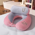 u shaped travel neck pillow, airplane pillow, portable cervical support pillow for neck and cervical spine, headrest pillow