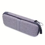 hard shell travel case for rav power 26800/20100/20000mah, anker powercore 26800mah, romoss 30000mah, miady charger, ekrist, lab599 tx500 radio | light grey, polyester fiber material