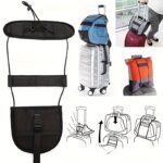 elastic telescopic strap for securing luggage, adjustable for travel bags and suitcases