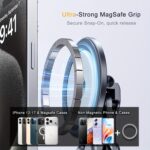 1pc 3 in 1 foldable adjustable height magnetic stand | suitable for phones, tablets, laptops, and computers, compatible with iphone/type c android connectors, offers 8 height adjustment settings, portable desktop holder, laptop desk, aluminum alloy