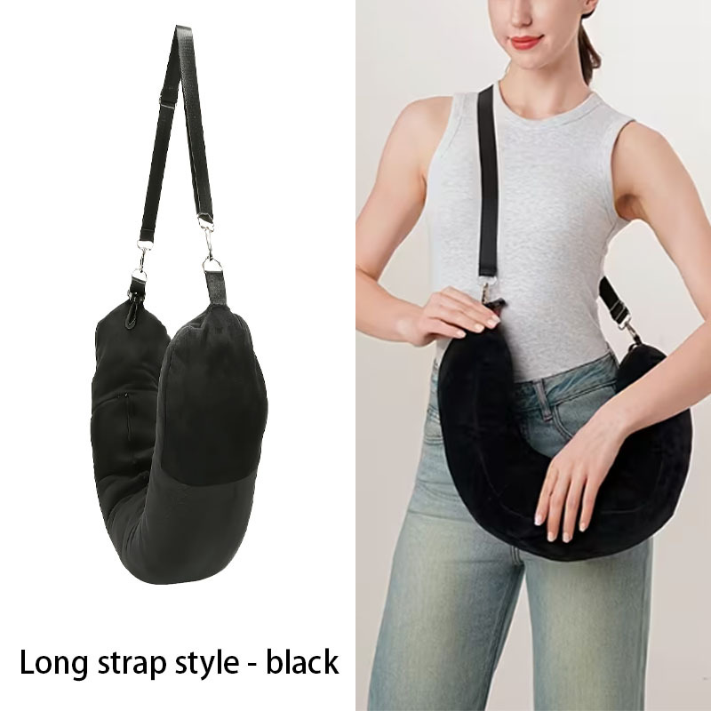 1pc of the new travel u shaped pillow, which can be filled with clothing, is easy to carry and essential for flights and daily use| travel| picnic| travel essentials
