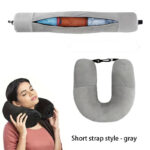 1pc of the new travel u shaped pillow, which can be filled with clothing, is easy to carry and essential for flights and daily use| travel| picnic| travel essentials