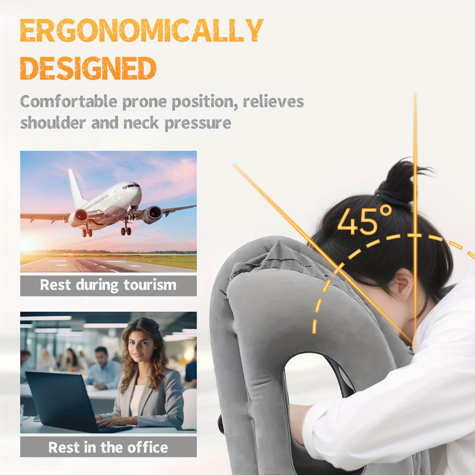Portable Inflatable Travel Pillow