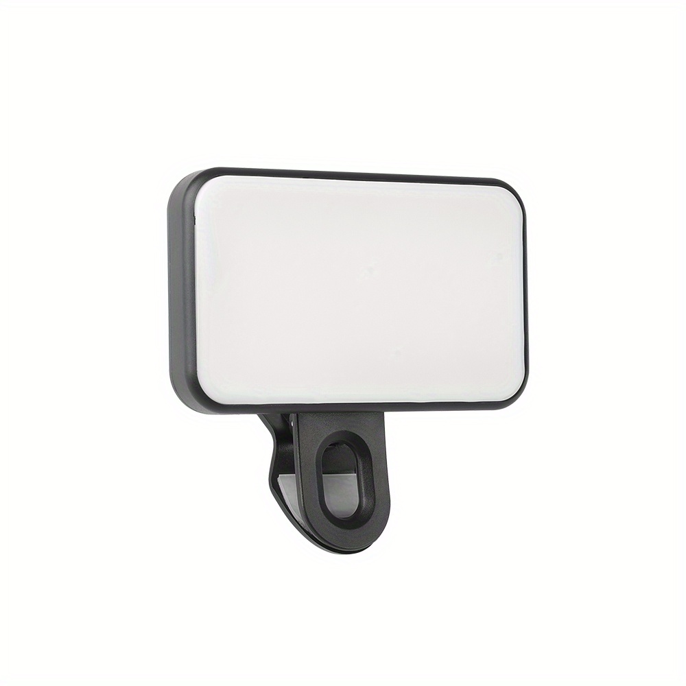 1pc mini clamping fill light portable for video conference, live streaming & phone photography | pocket beauty lamp for iphone 16/17 series, for samsung s25/fold7/flip7 & most smartphones