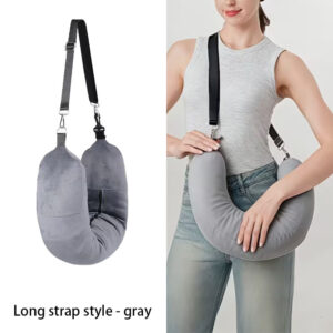 1pc of the new travel u shaped pillow, which can be filled with clothing, is easy to carry and essential for flights and daily use| travel| picnic| travel essentials