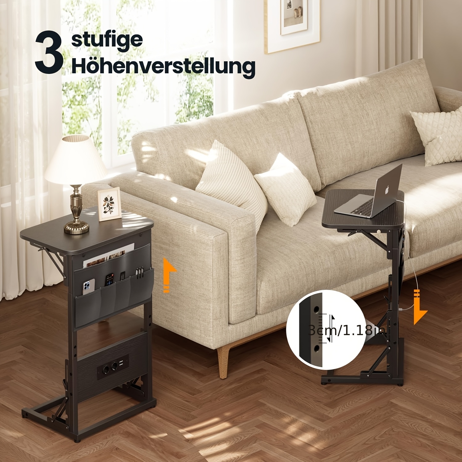 C-Shaped Side Table
