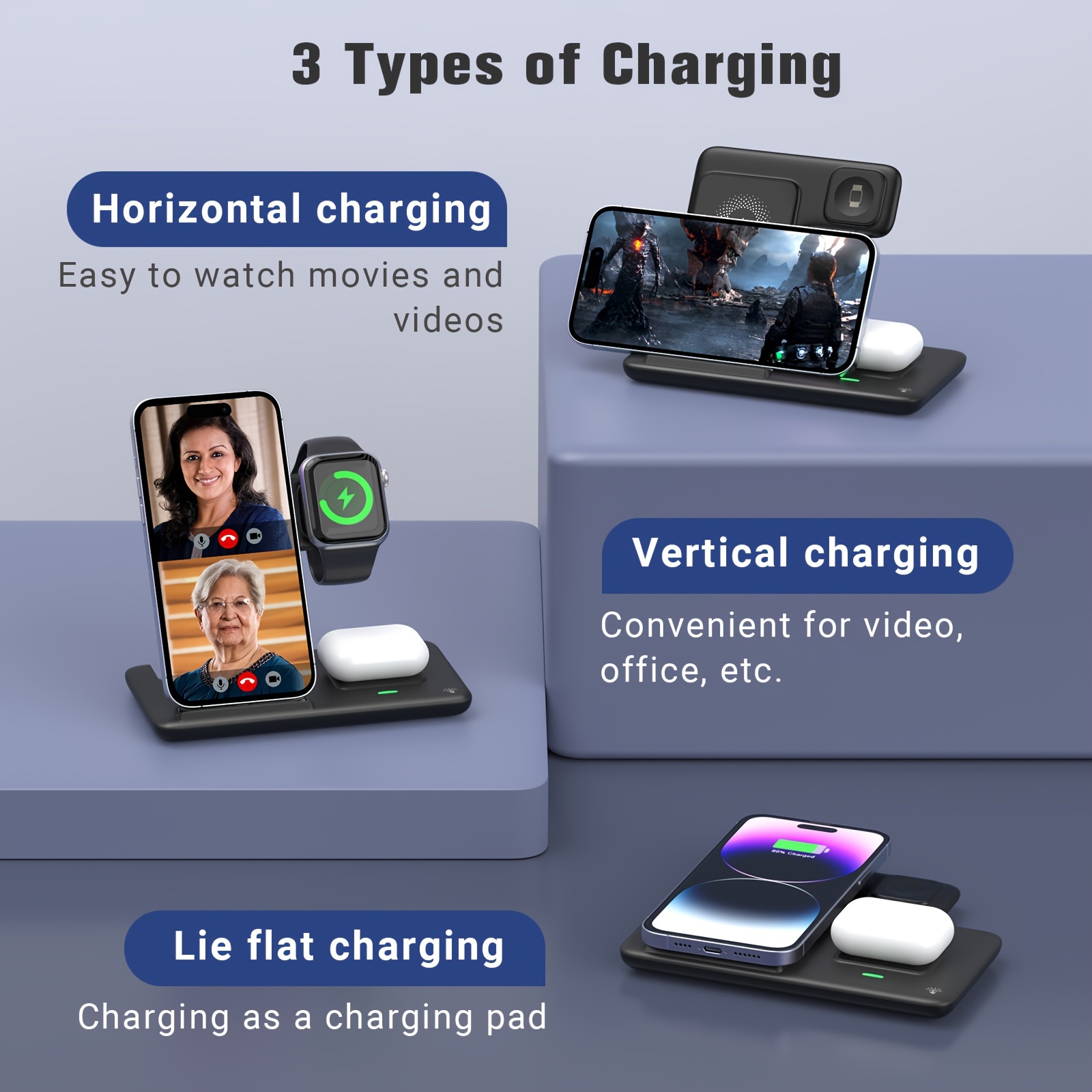 3-in-1 Fast Charging Station