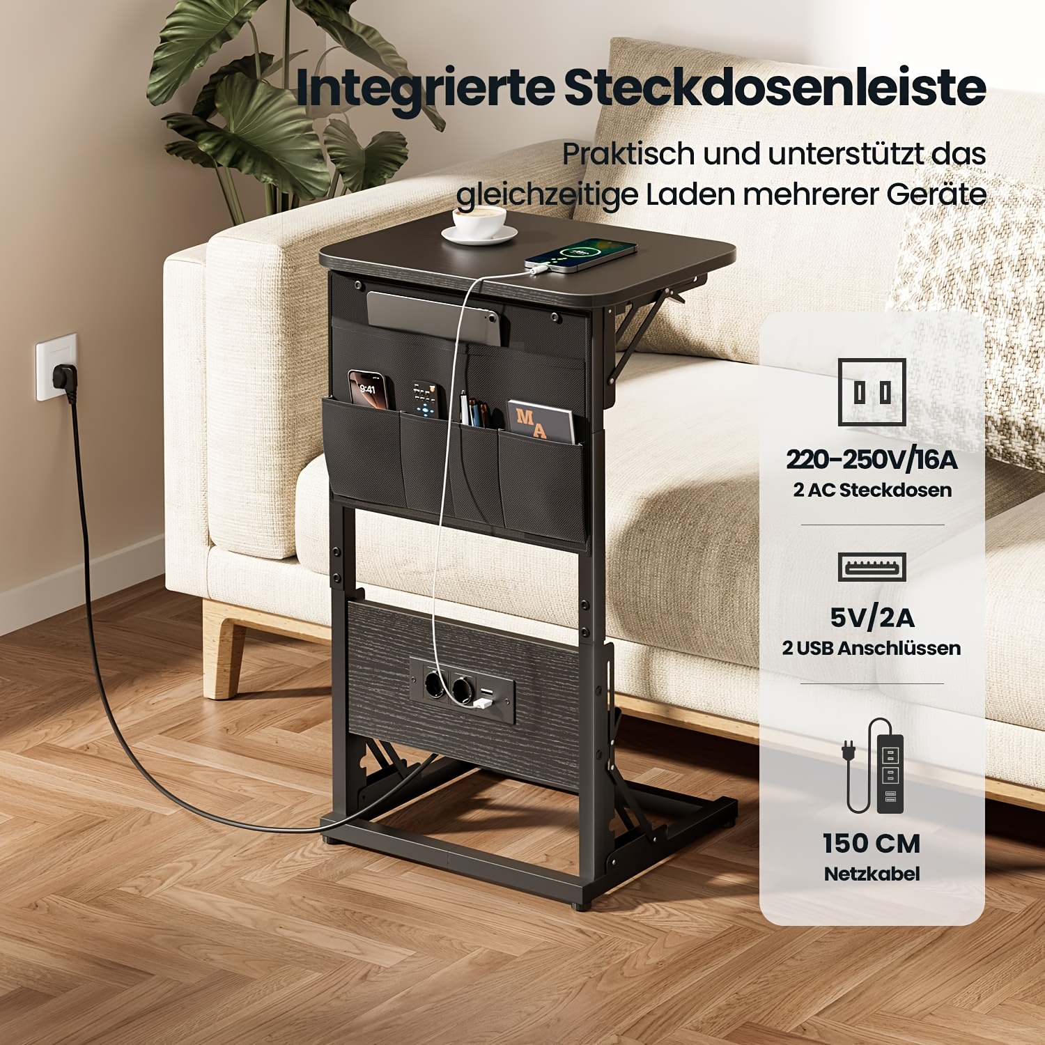 C-Shaped Side Table