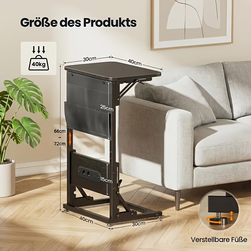 C-Shaped Side Table